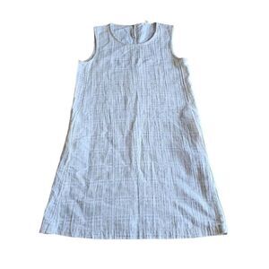 Eileen Fisher womens Sz PS light beige organic linen blend dress